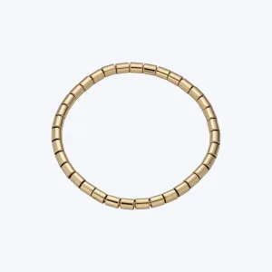 14K Yellow Gold 4mm Barrel Stretch Bracelet