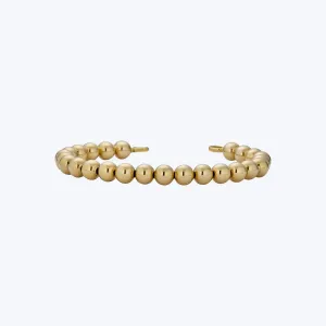 14K Yellow Gold Medium Bead Bangle