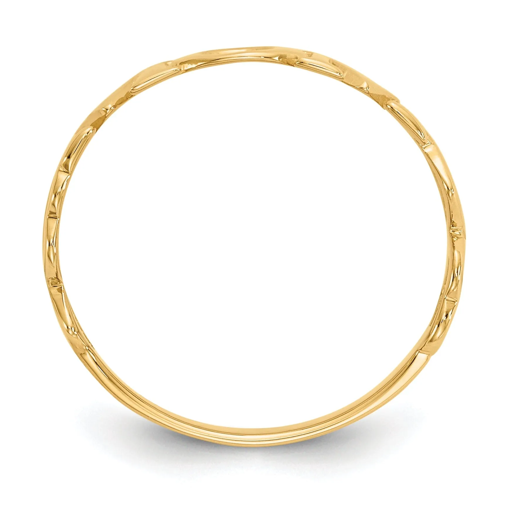 14k Yellow Gold Polished 'Mom' Ring