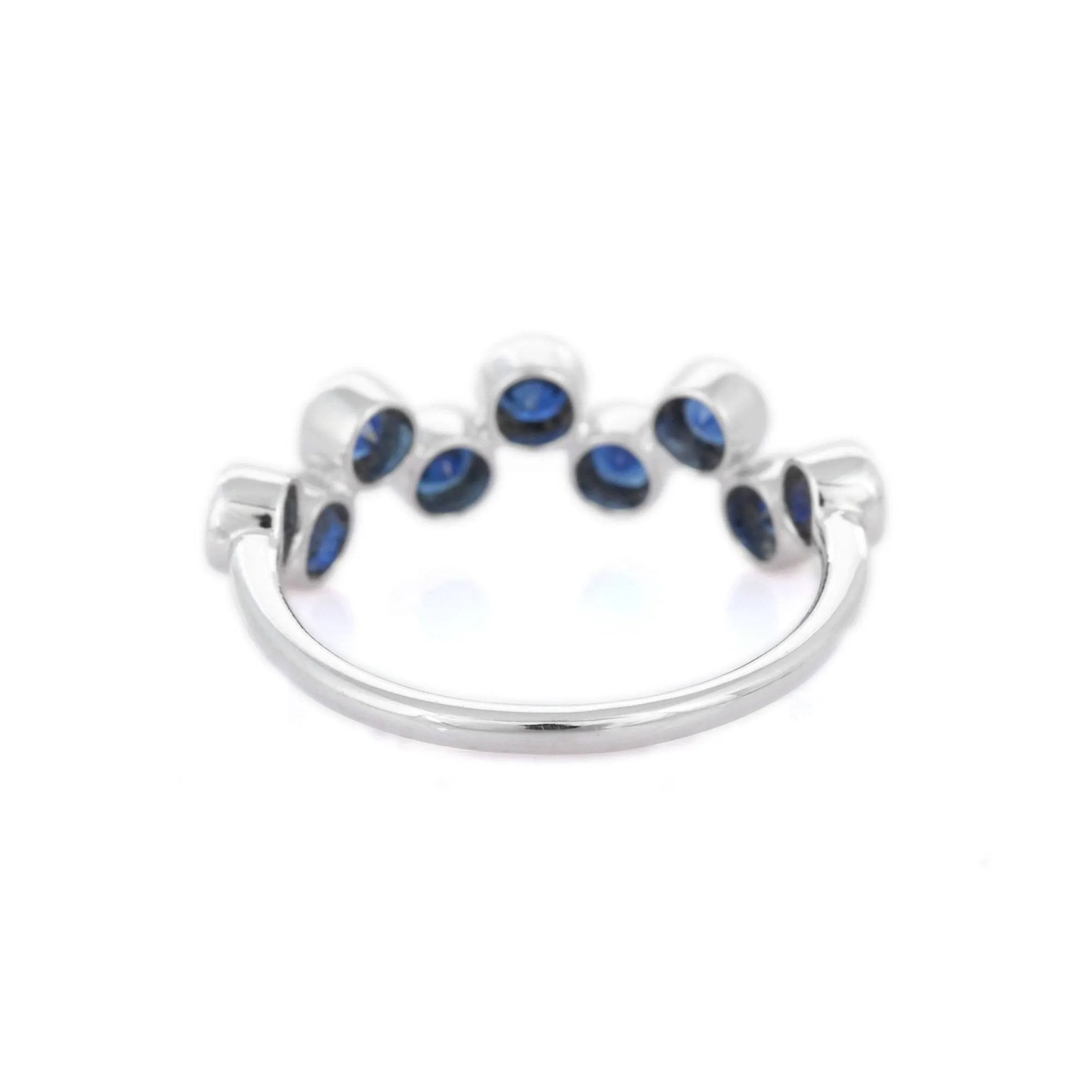 18K White Gold Sapphire Ring