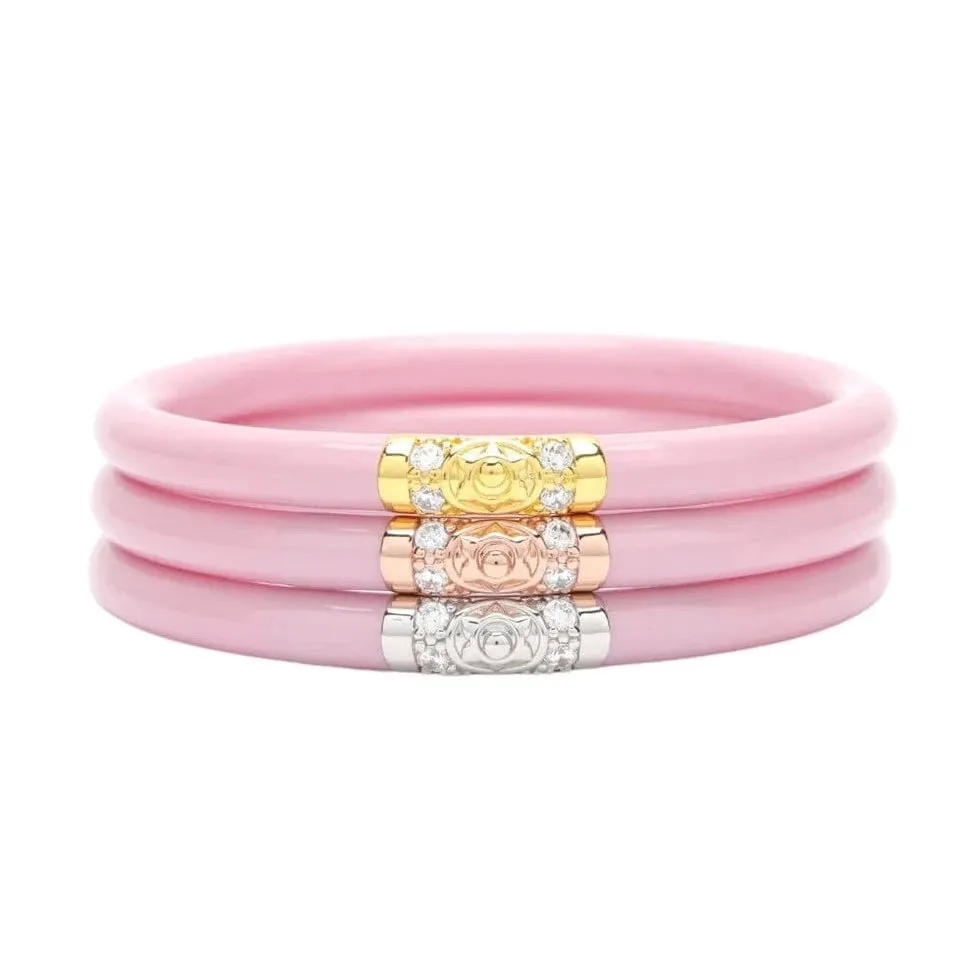 3 Kings All Weather Bangle Set of 3 - Pink