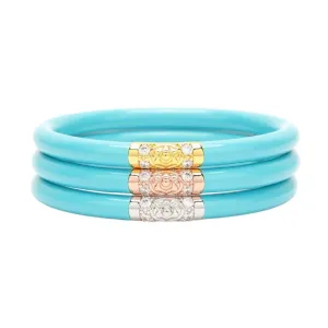 3 Kings All Weather Bangle Set of 3 - Turquoise