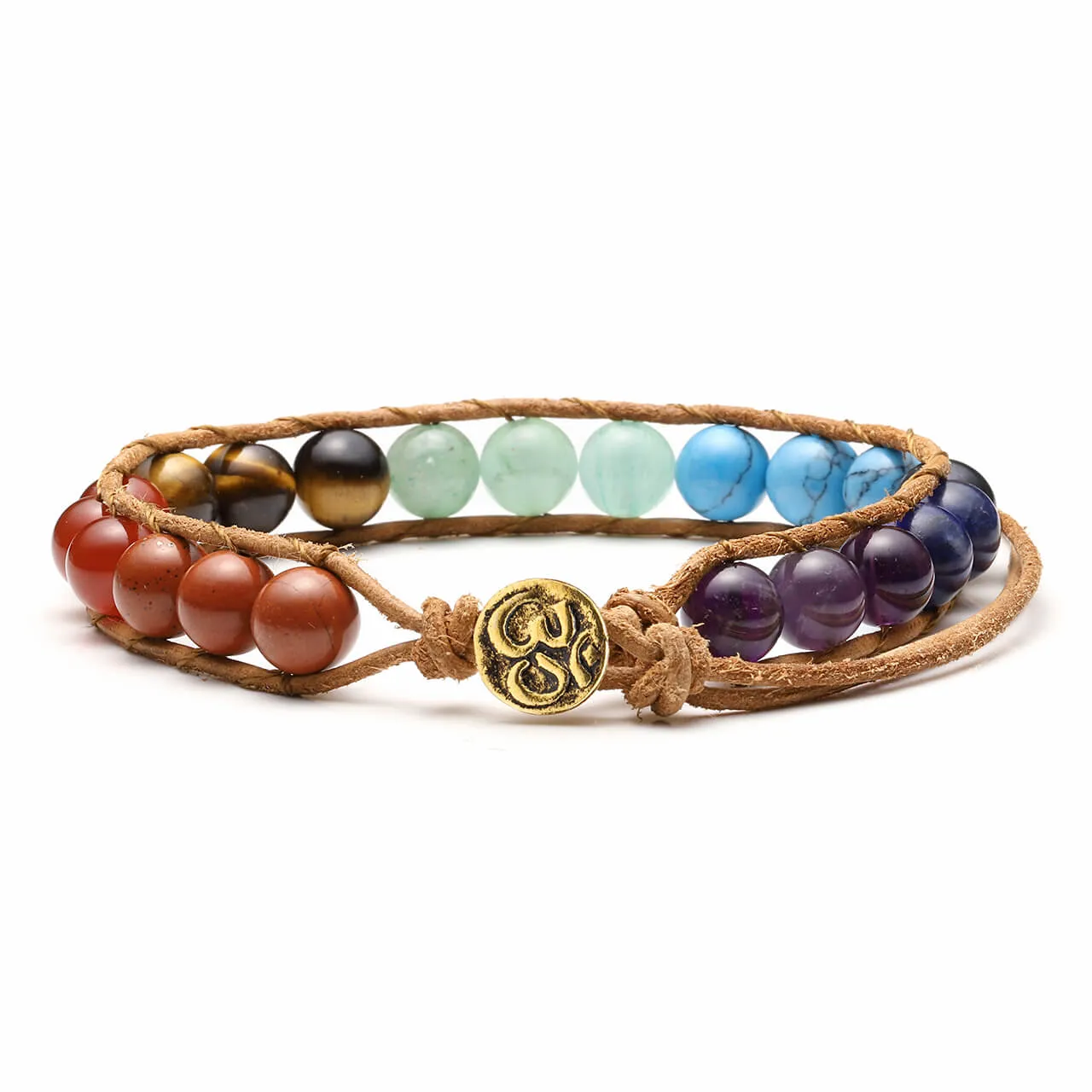 7 Chakras Crystal Beads Bracelet | Jovivi