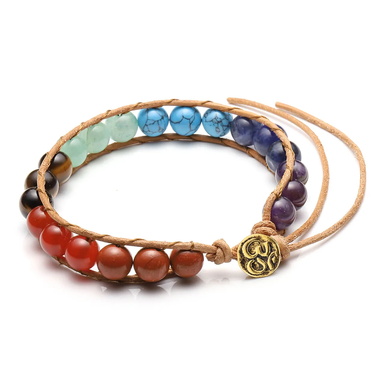 7 Chakras Crystal Beads Bracelet | Jovivi