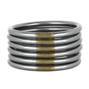 All Weather Bangle Set of 6 - Graphite