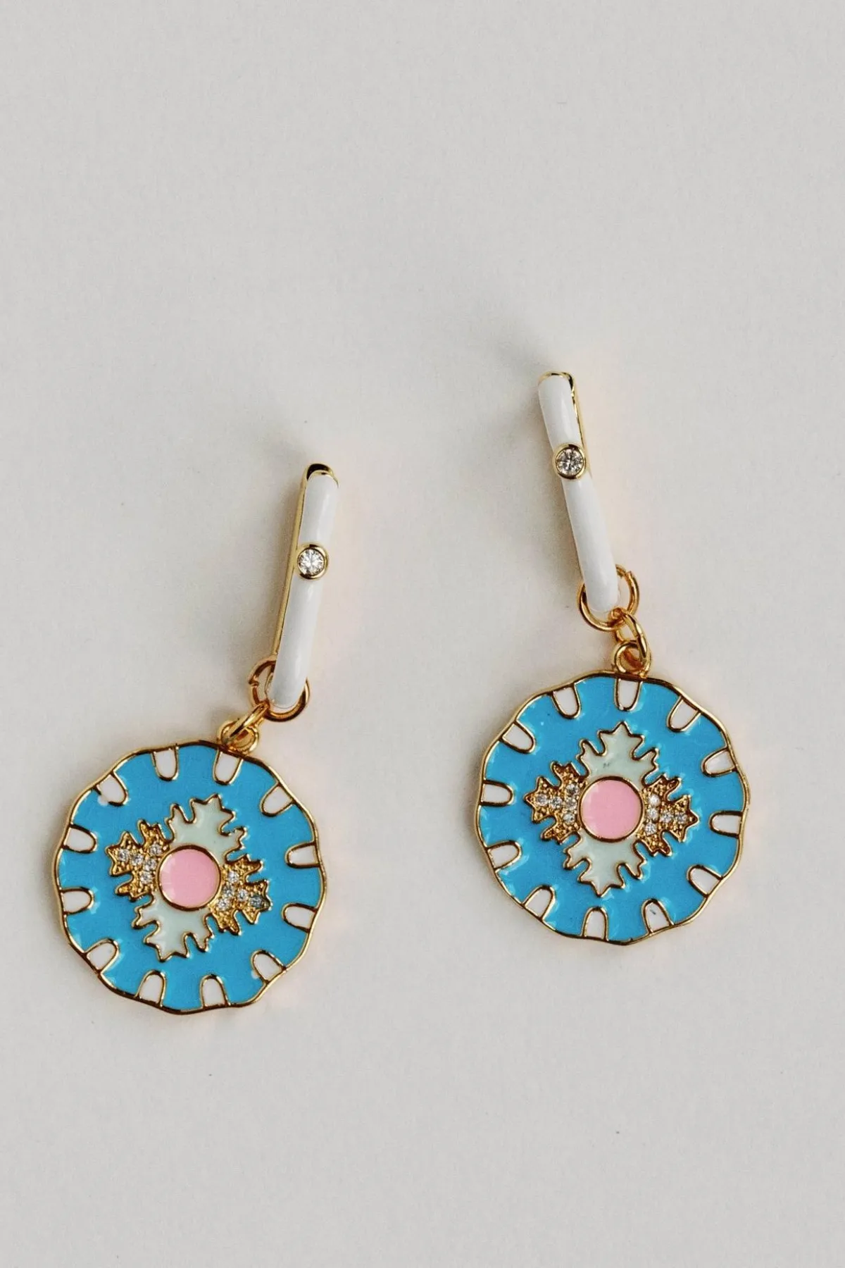 Capri Tile Charm Statement Earrings