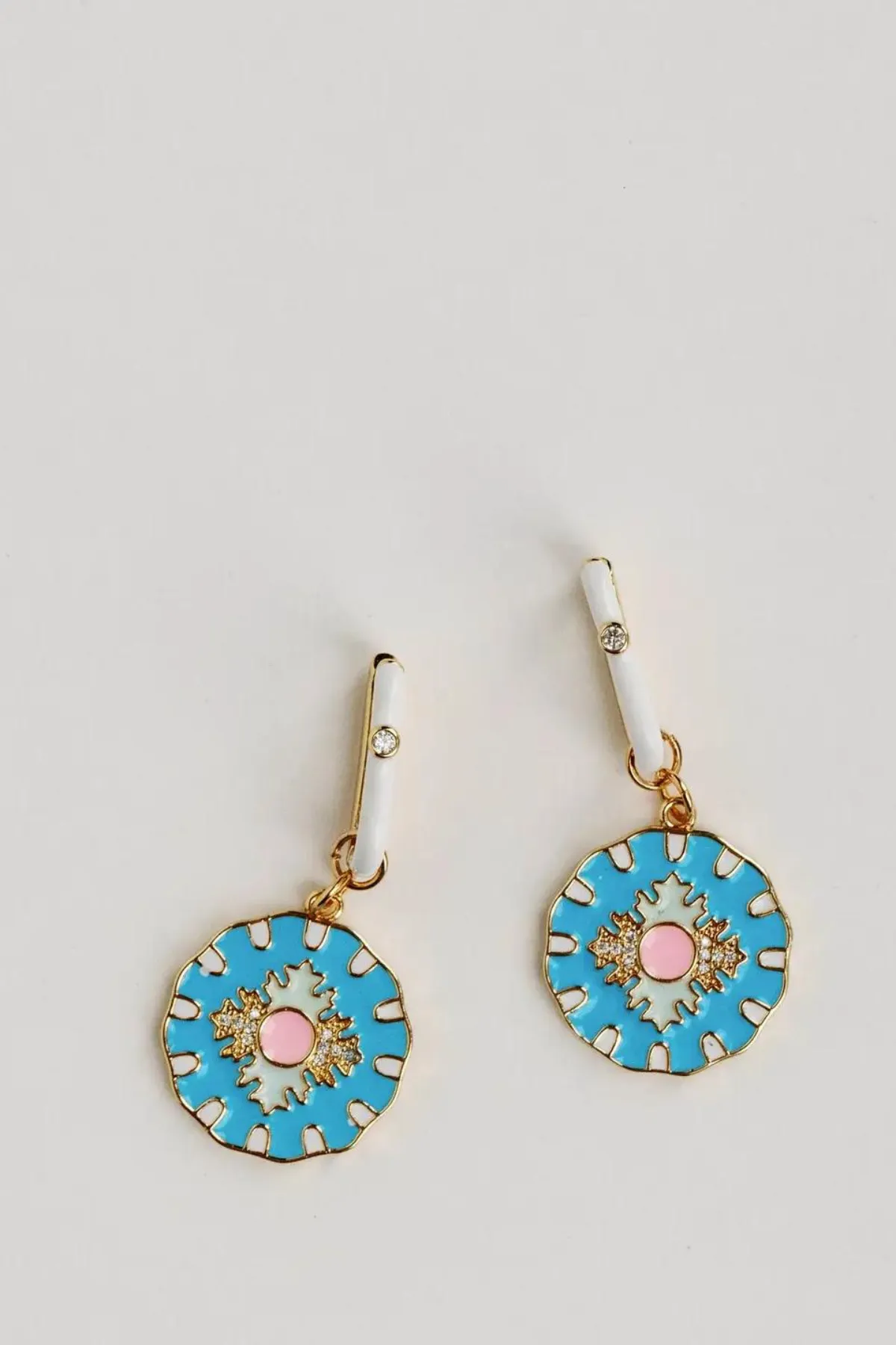 Capri Tile Charm Statement Earrings