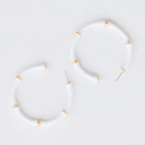 Charleston Bamboo Hoop Earrings