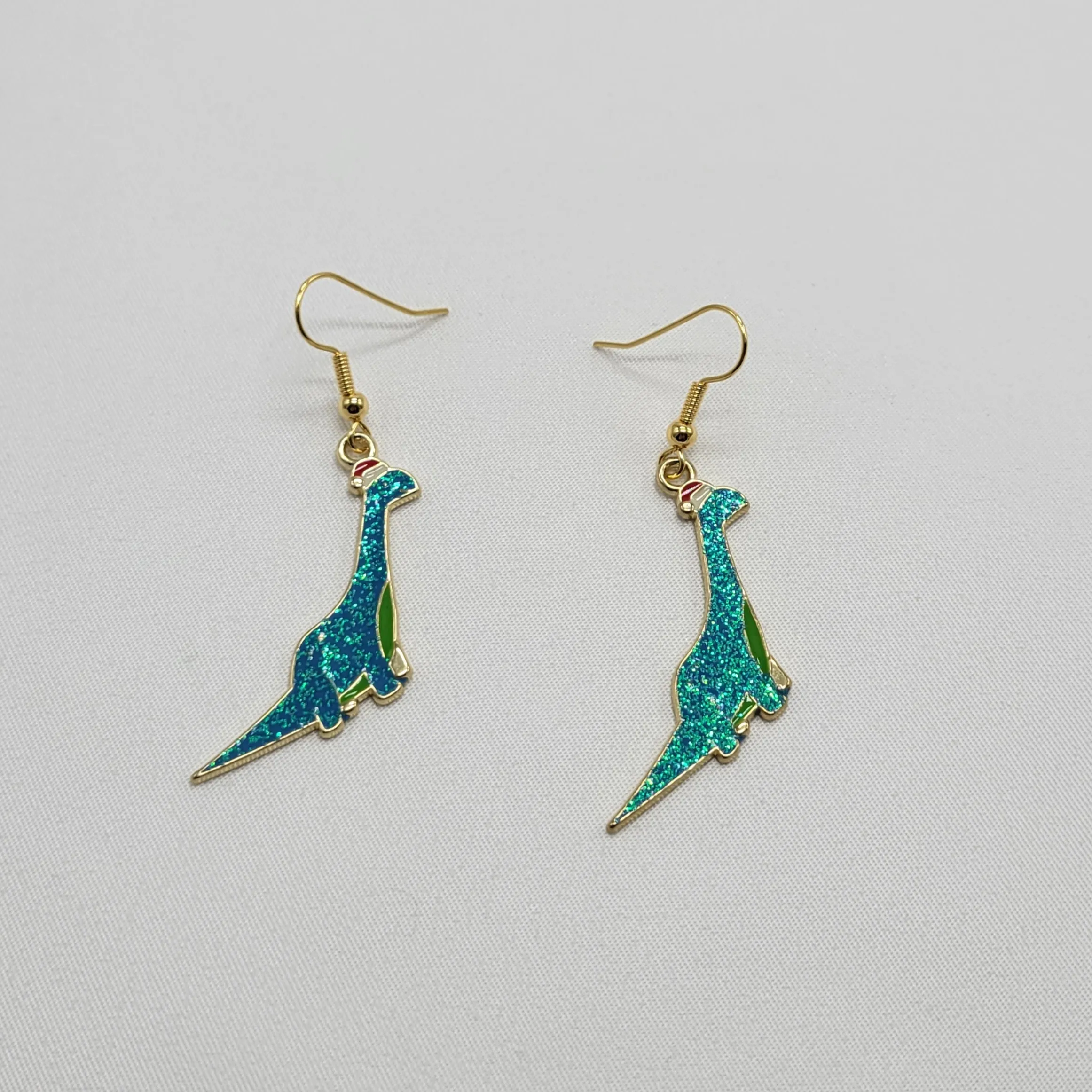 Christmas Dino Earrings