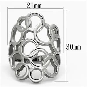 CJG1310 Wholesale Circular Stainless Steel Cocktail Ring