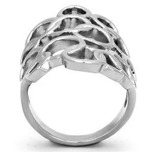 CJG1310 Wholesale Circular Stainless Steel Cocktail Ring