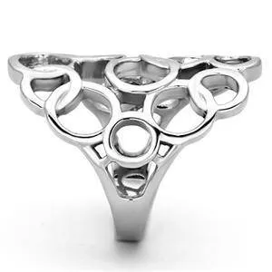 CJG1310 Wholesale Circular Stainless Steel Cocktail Ring