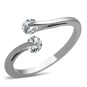 CJG2621 Stainless Steel AAA Grade CZ Ring