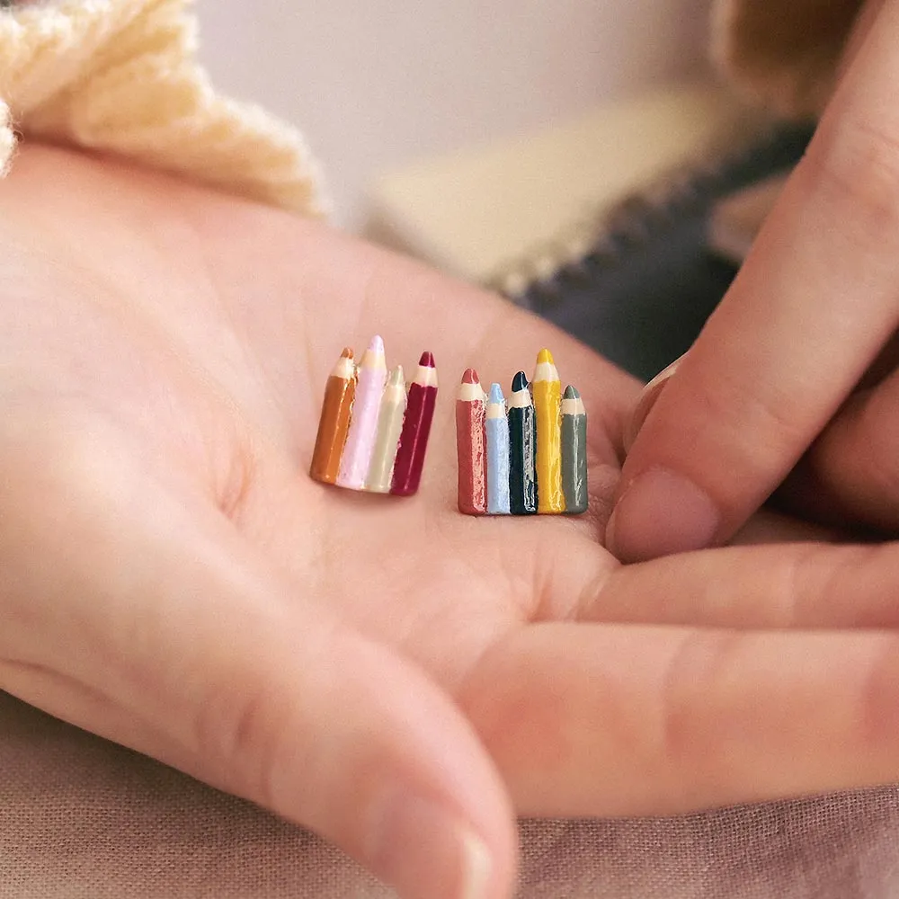 Color Pencil Stud Earrings