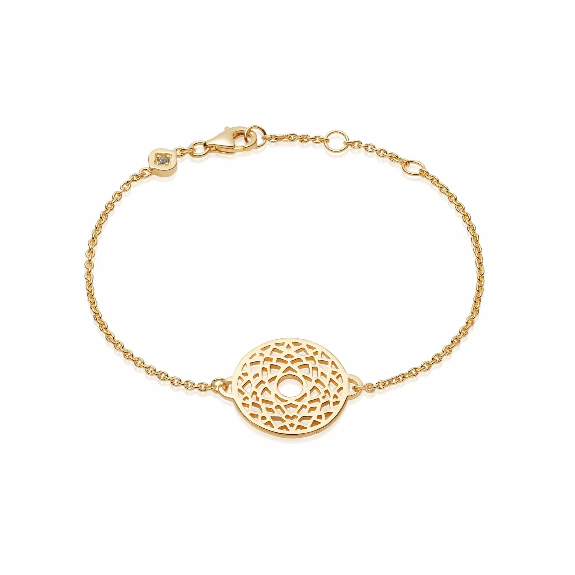 Crown Chakra Chain Bracelet 18ct Gold Plate