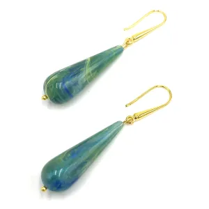 Cypress Teardrop Drop Earrings