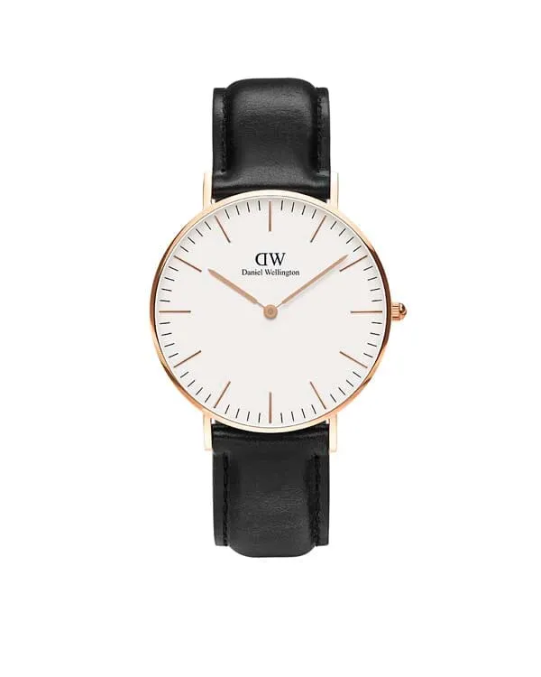 Daniel Wellington Classic 36 Sheffield Rose Gold & White Watch