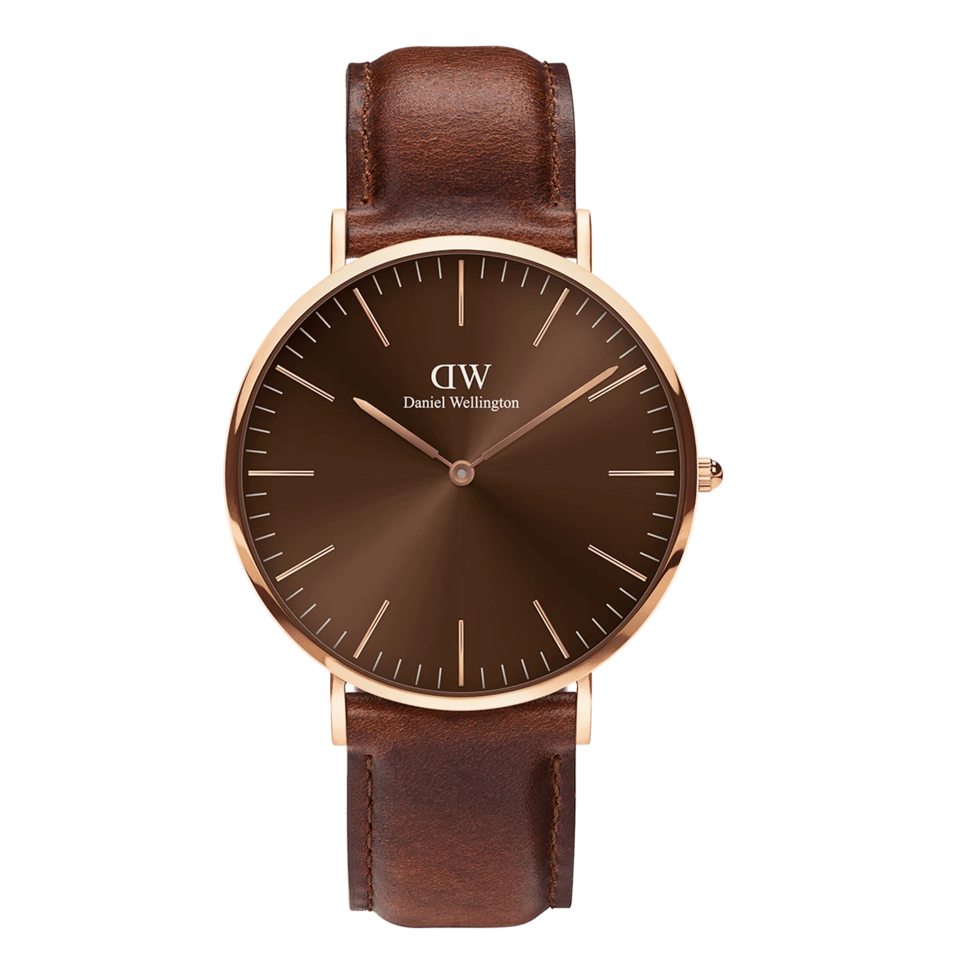 Daniel Wellington Classic 40 St Mawes Rose Gold & Amber Watch