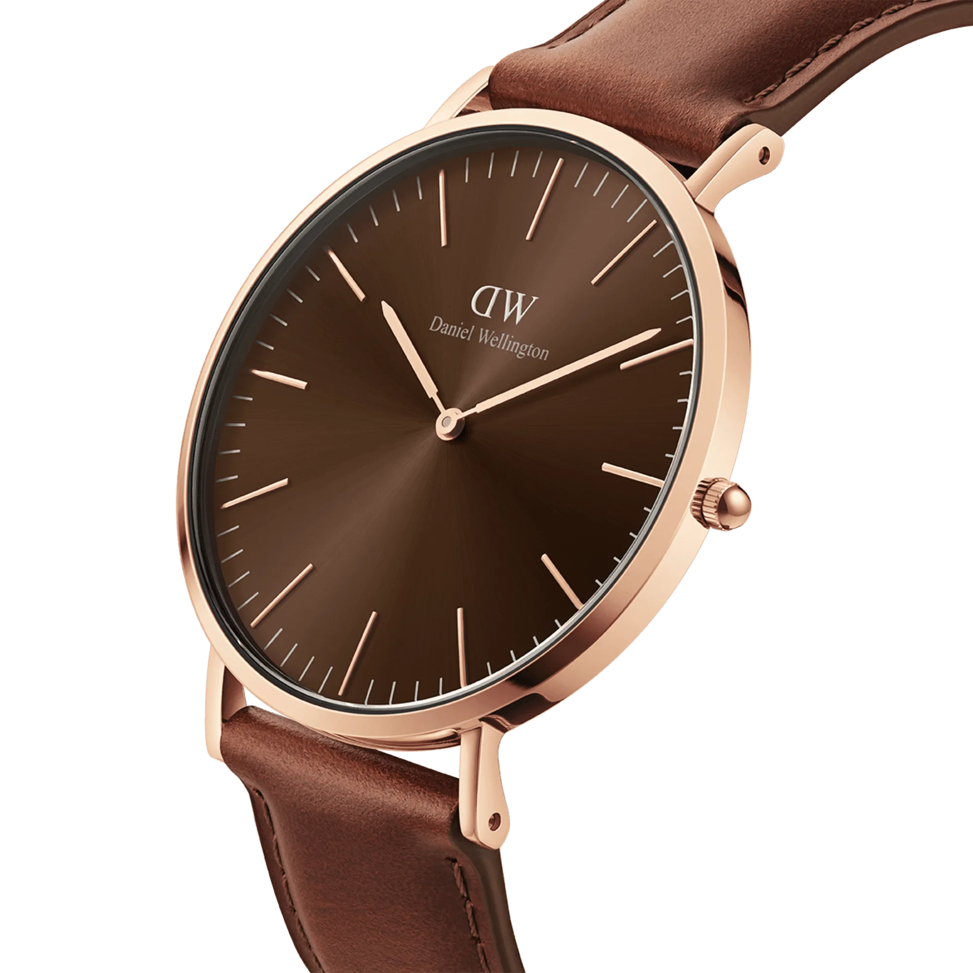 Daniel Wellington Classic 40 St Mawes Rose Gold & Amber Watch