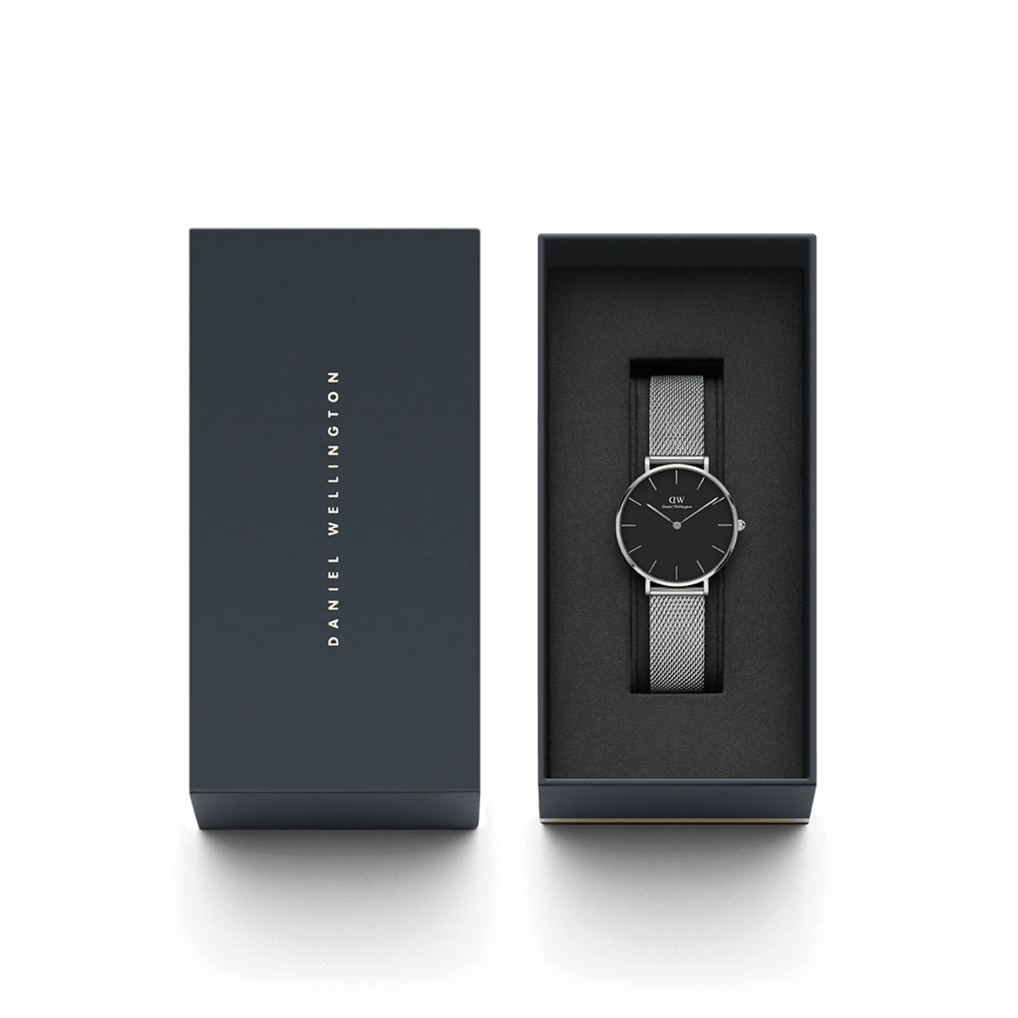 Daniel Wellington Petite 32 Silver & Black Watch