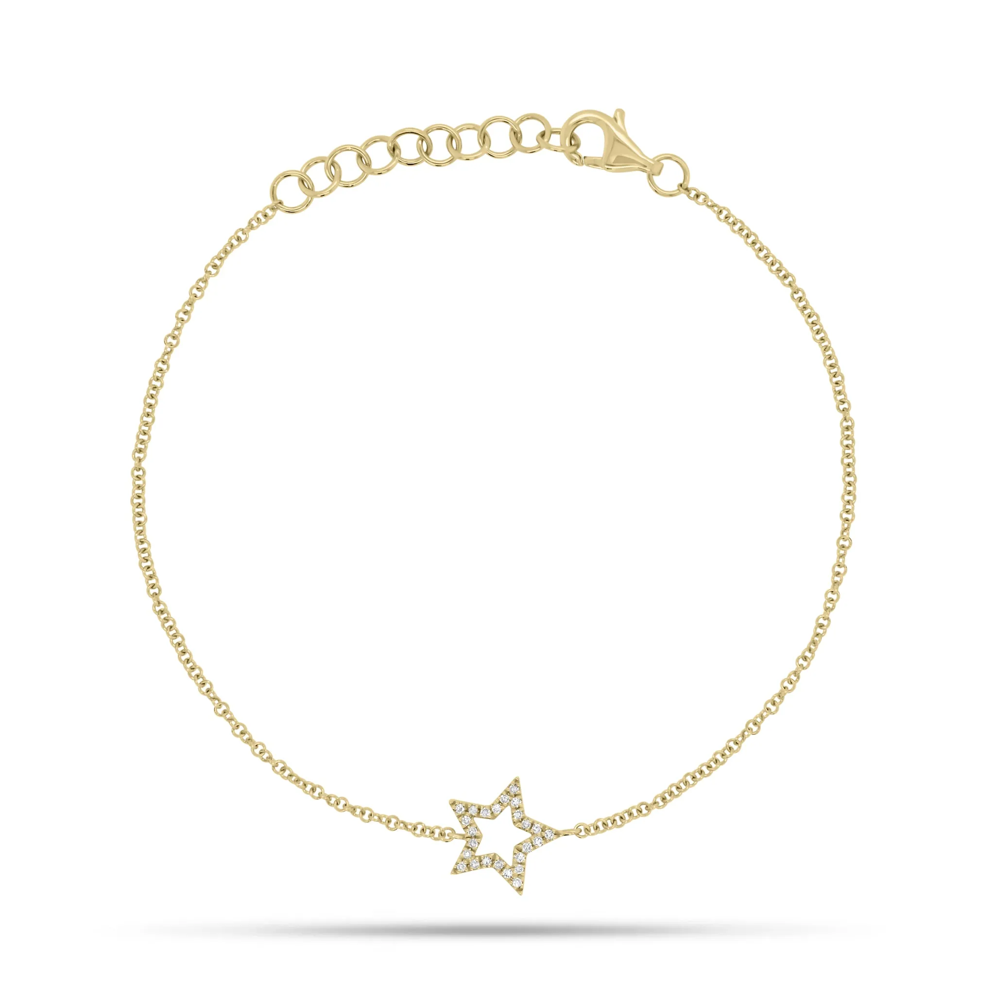 Diamond Cutout Star Fashion Bracelet