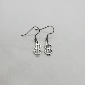 Dollar Sign Earrings