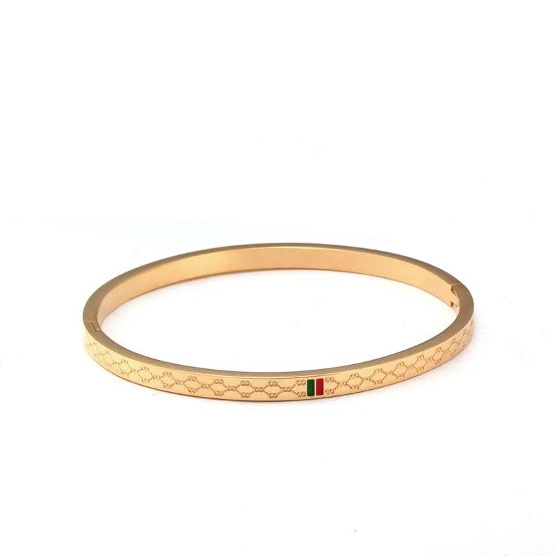 Fashion Love Bangles Female Gold Plating Bracelet