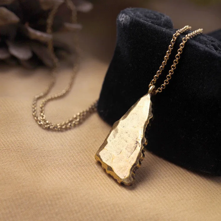 Fashion Tide Summer Chic Coloful Triangle Scientific Gems Long Pendant Necklace