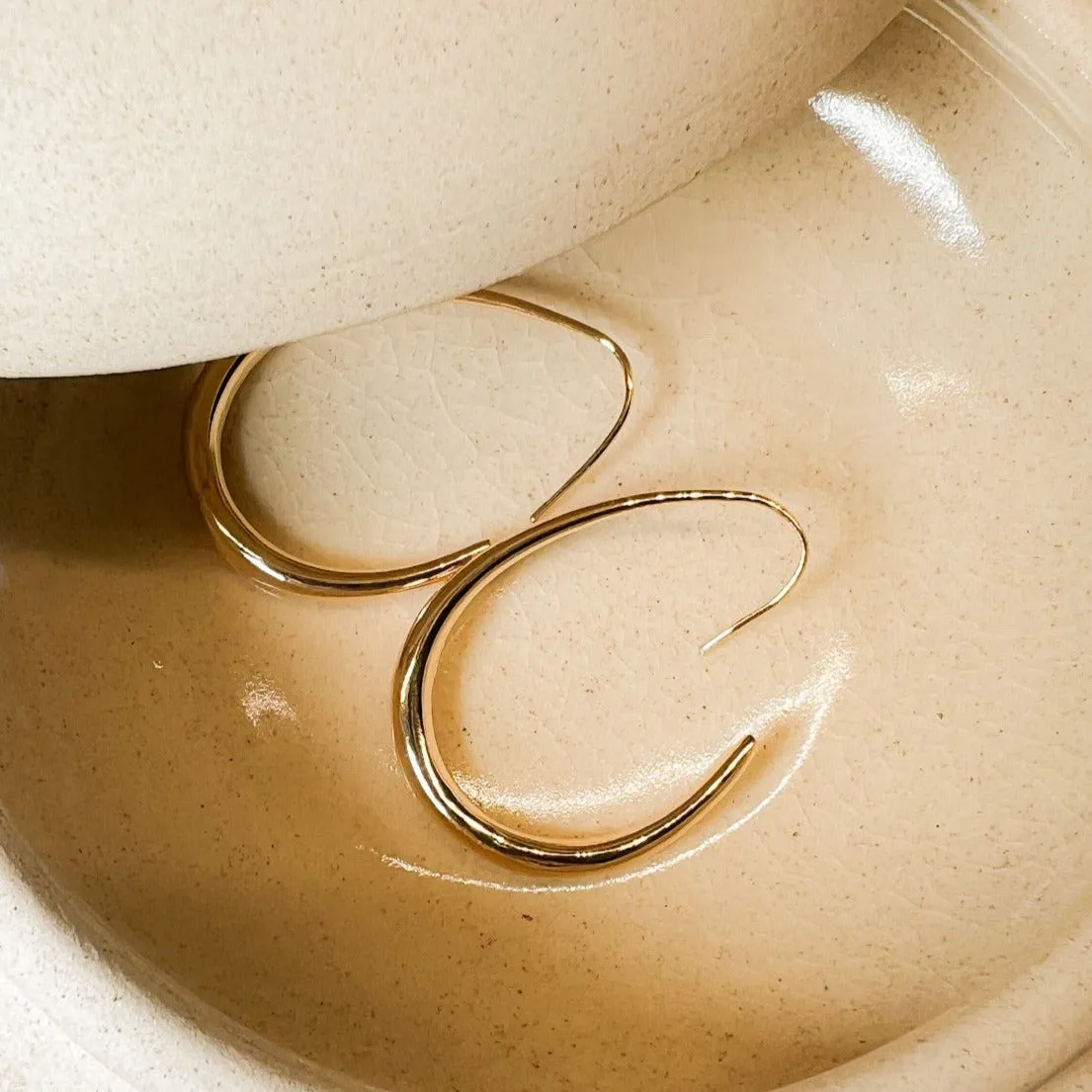 Fluid Hoop Earring