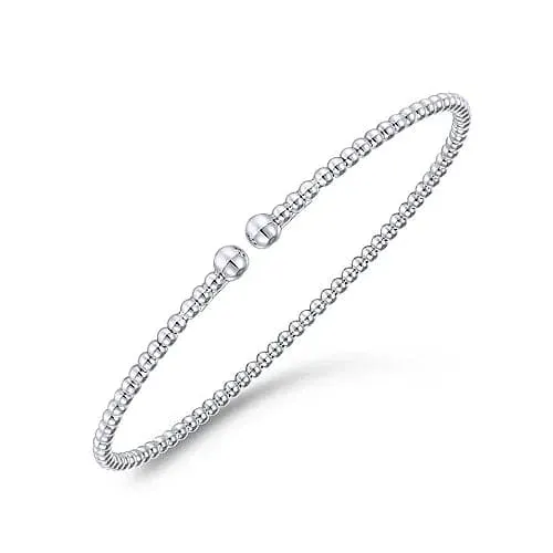 Gabriel & Co. White Gold Bujukan Split Bangle