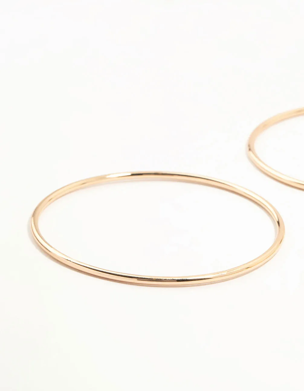 Gold Plain Mixed Width Bangles 5-Pack