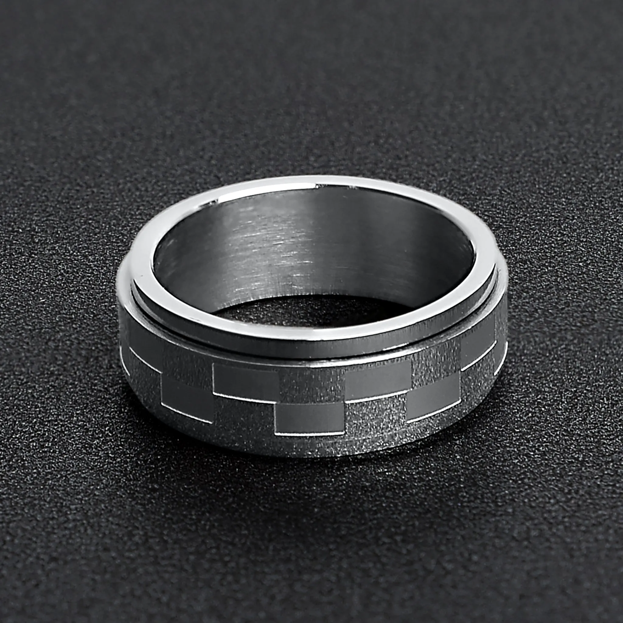 Highly Polished Stainless Steel Spinner Ring / FNS003