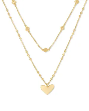 Kendra Scott Ari Heart Multi Strand Necklace