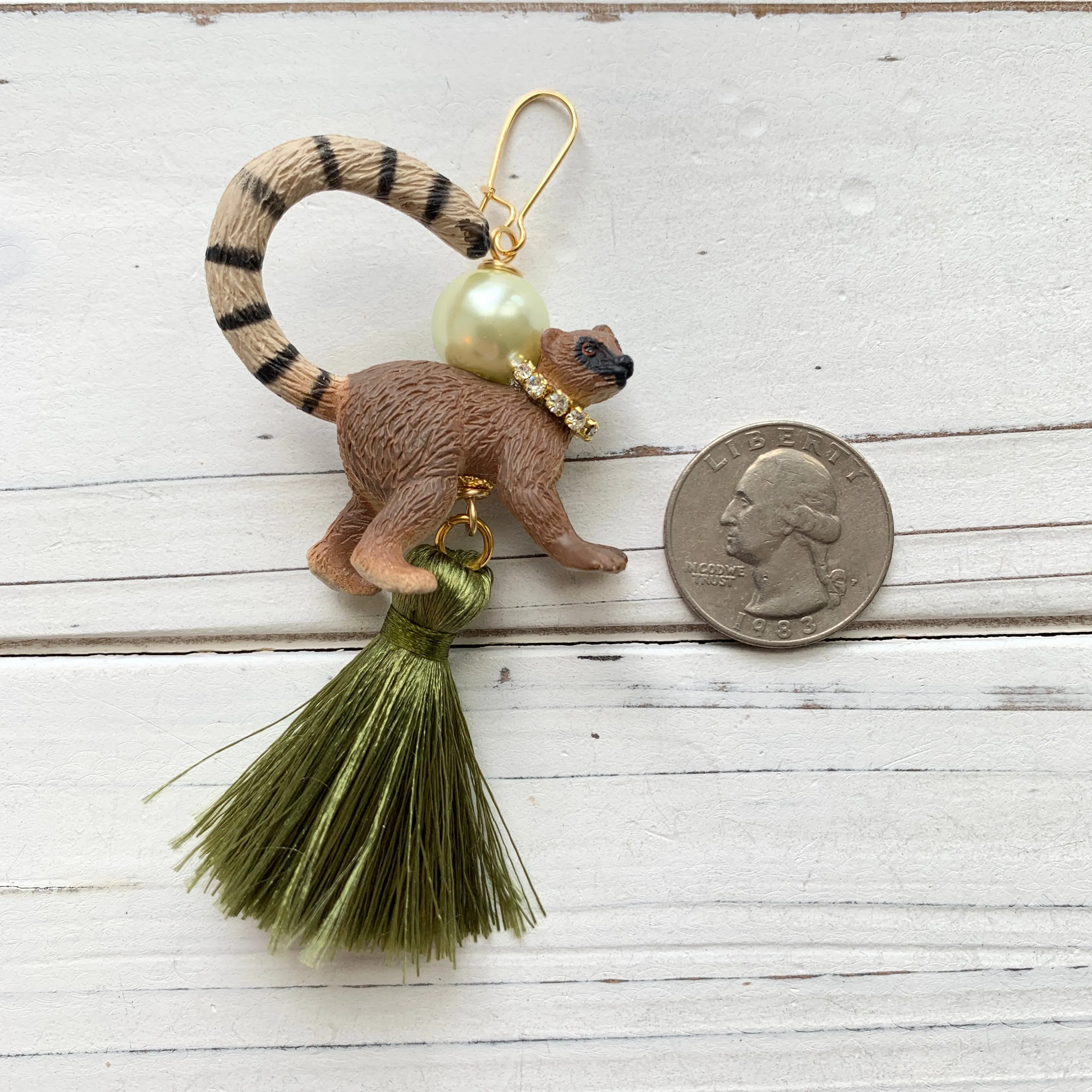 Leslie the Lemur Earrings