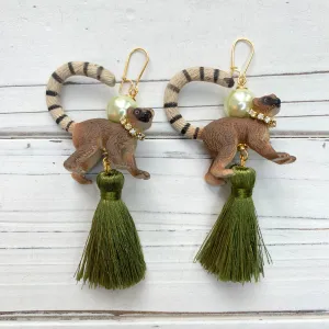 Leslie the Lemur Earrings