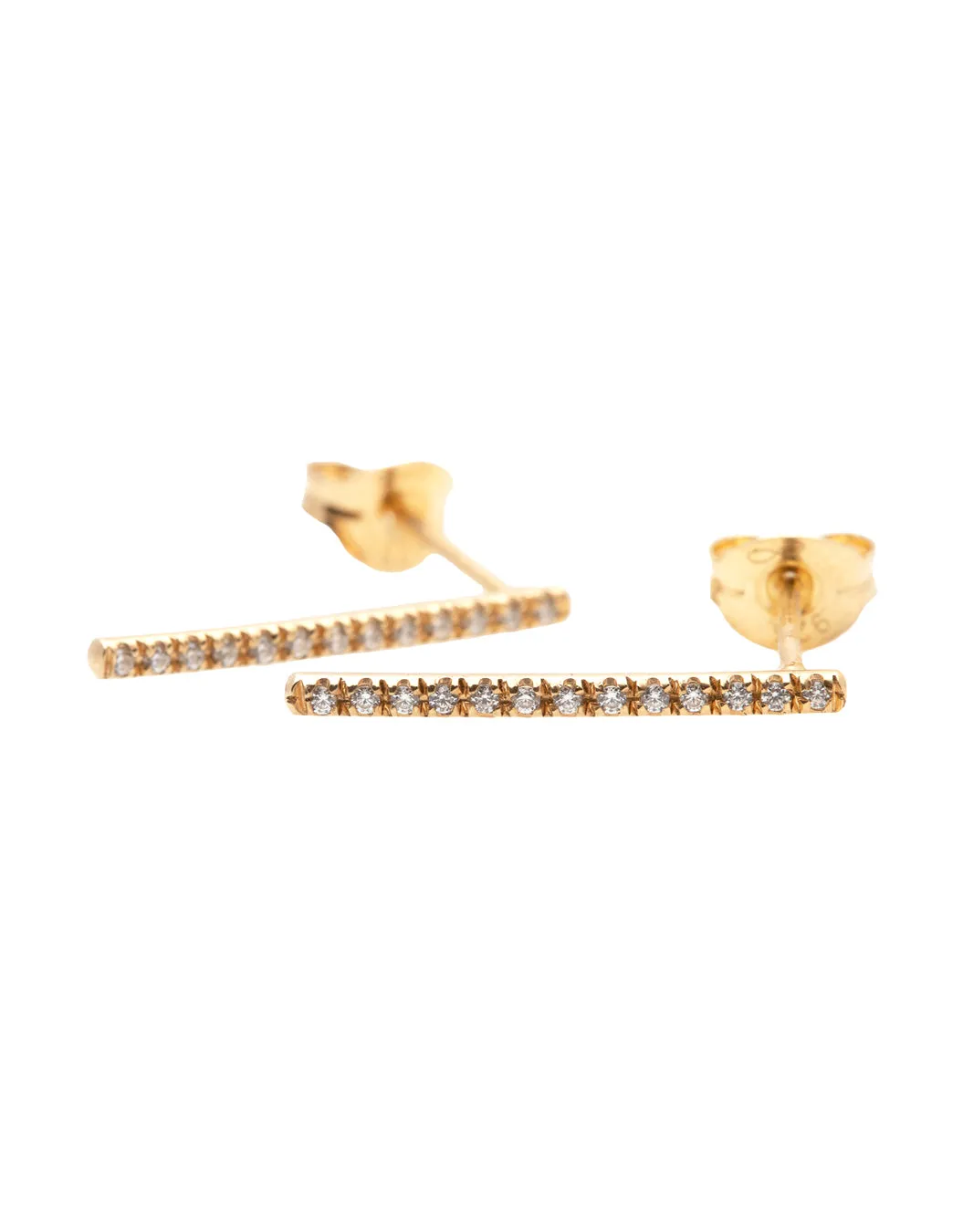 Long Line Diamond Earrings