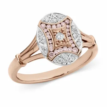 Mark McAskill Pink Caviar Deco Style Ring