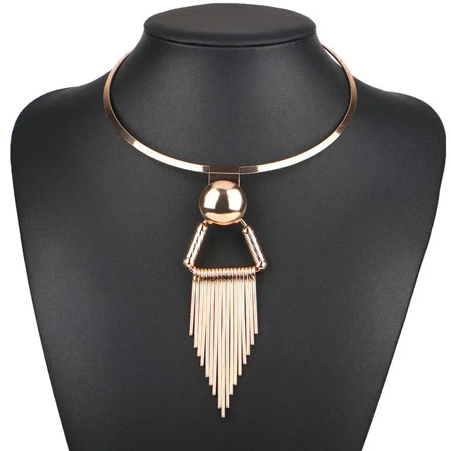 Match-Right Women Necklace Tassel Statement Necklaces Pendants Trendy Jewelry Chokers Necklace Women Accessories NL566