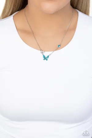 Necklaces Cant BUTTERFLY Me Love - Blue N2374