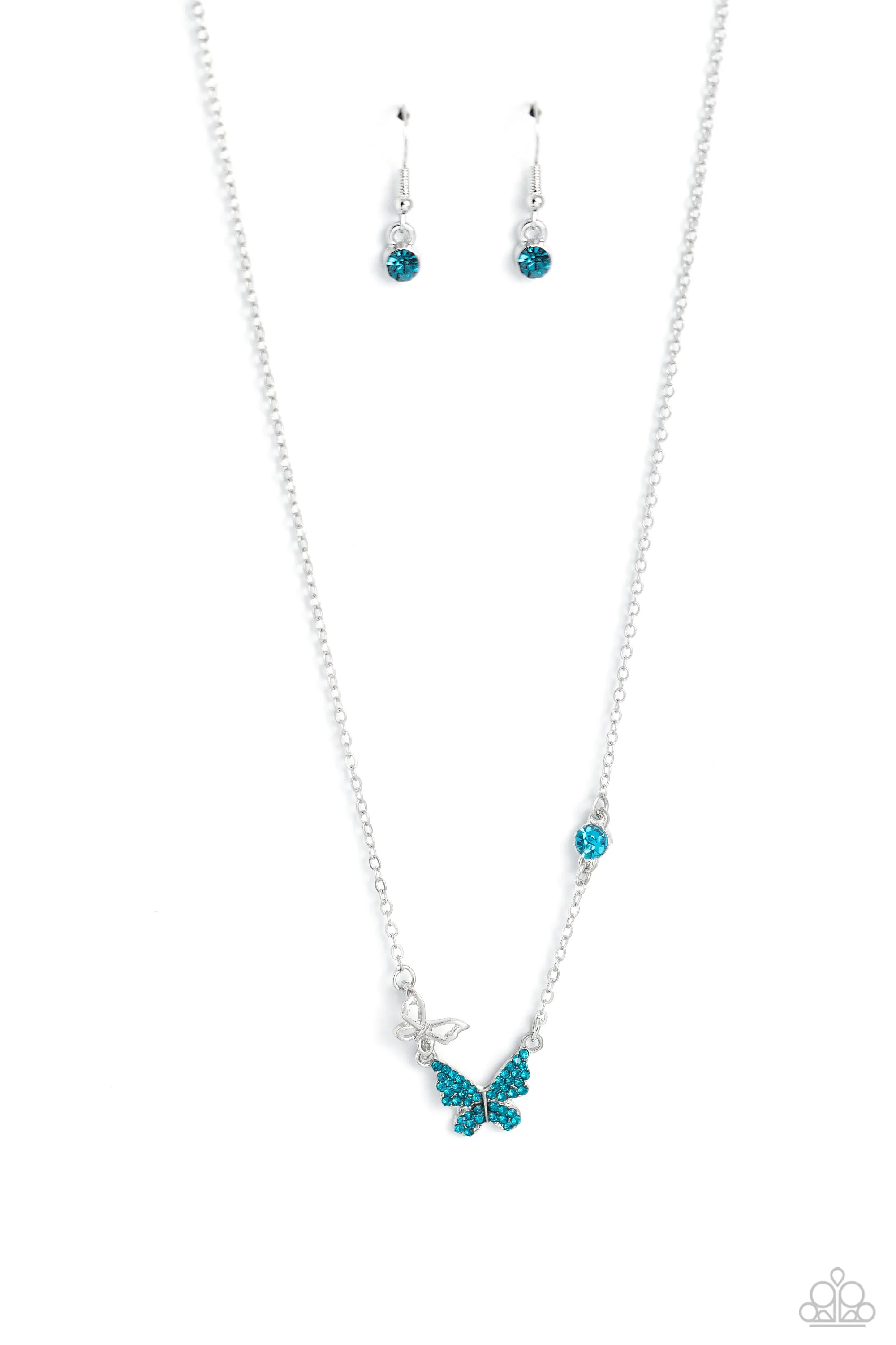 Necklaces Cant BUTTERFLY Me Love - Blue N2374