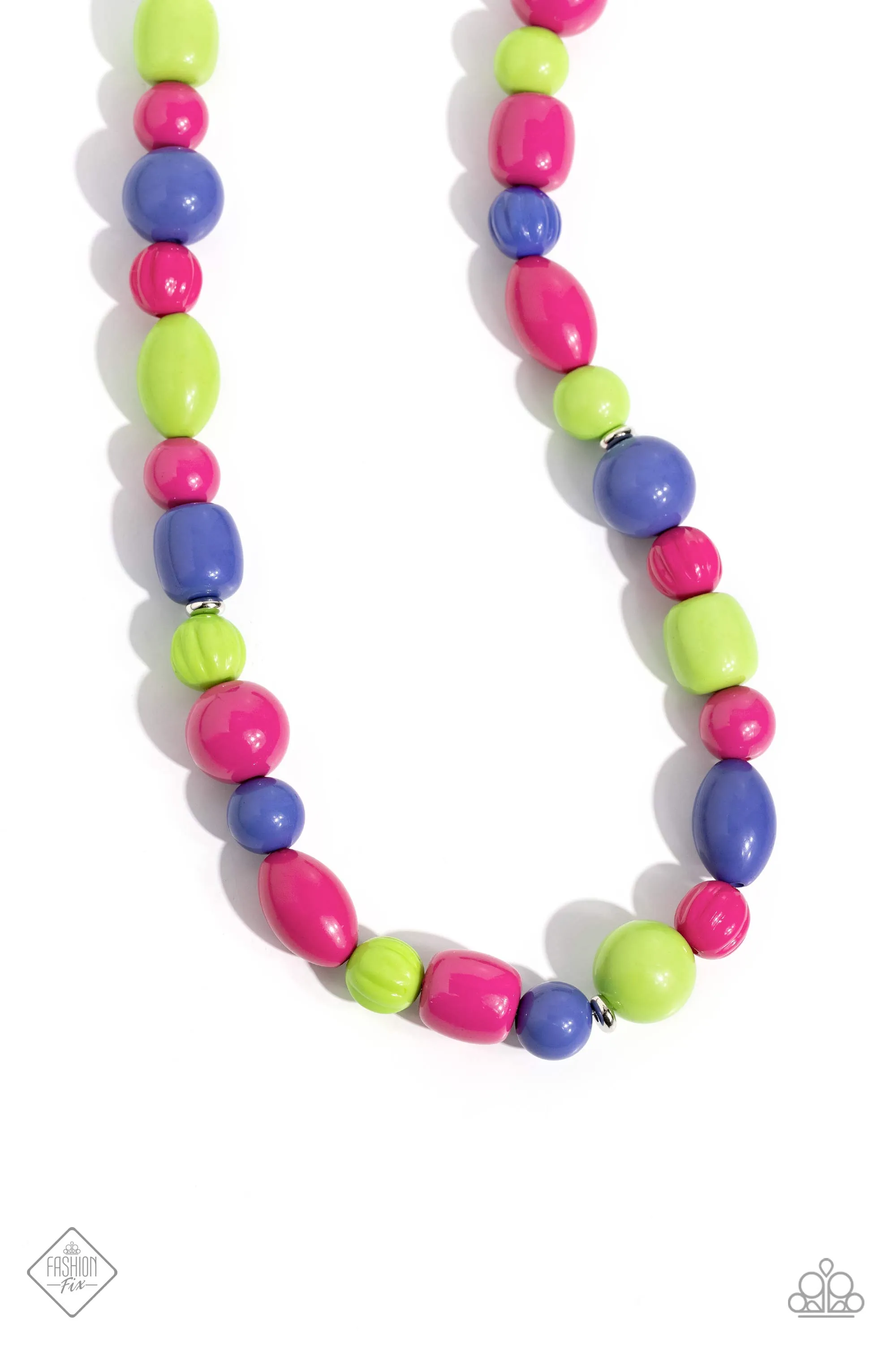 Necklaces Perfectly Poppin - Pink SET41