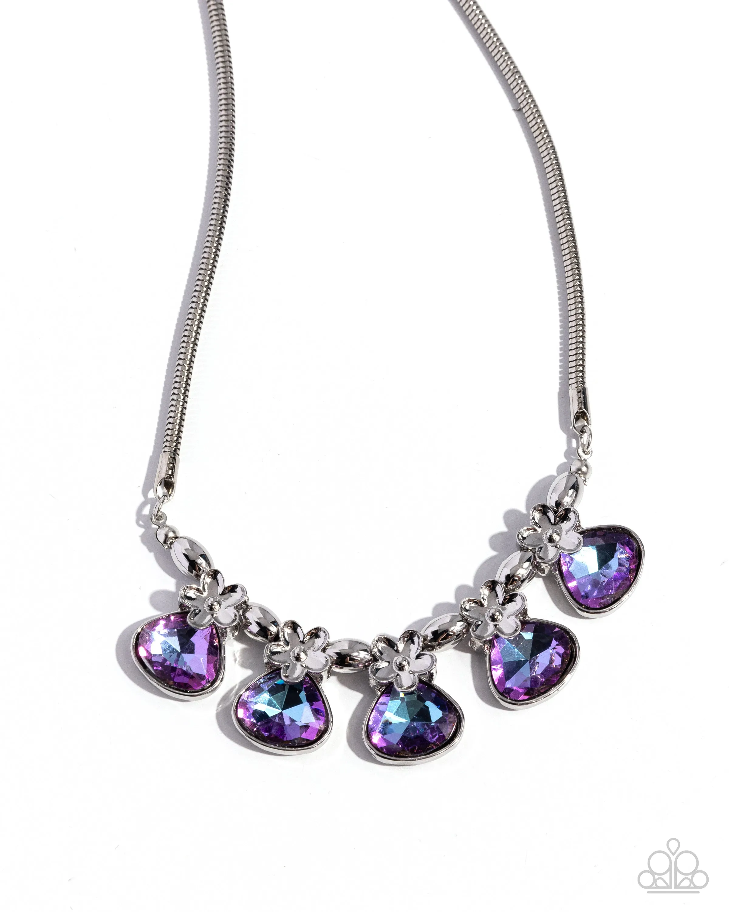 Necklaces Teardrop Tribute - Purple N2444