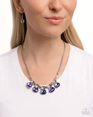 Necklaces Teardrop Tribute - Purple N2444