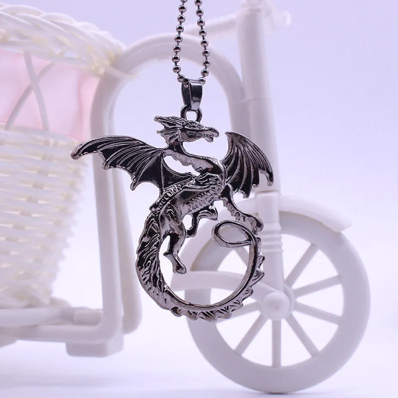 New Arrival Jewelry High quality Song Of Ice And Fire Necklace Game Of Thrones Necklace Targaryen Dragon Badge Necklace