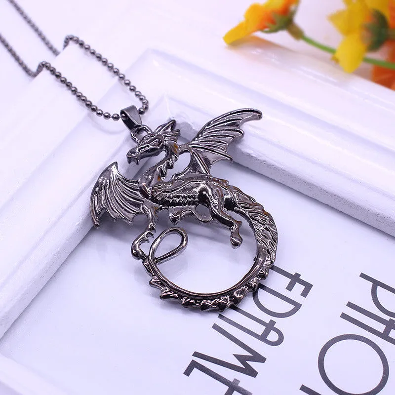 New Arrival Jewelry High quality Song Of Ice And Fire Necklace Game Of Thrones Necklace Targaryen Dragon Badge Necklace