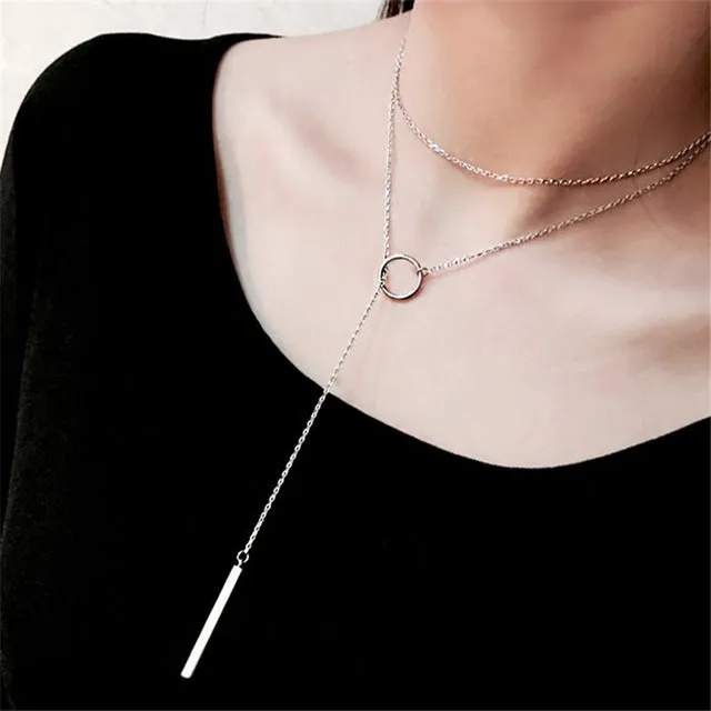 New Fashion Heartleaf Moon Necklace