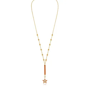 Orange Star Necklace