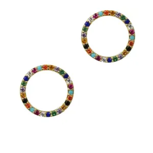 Over the Rainbow | Circle Earrings