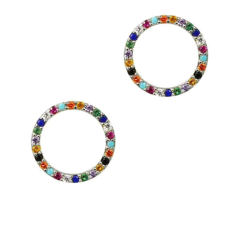 Over the Rainbow | Circle Earrings