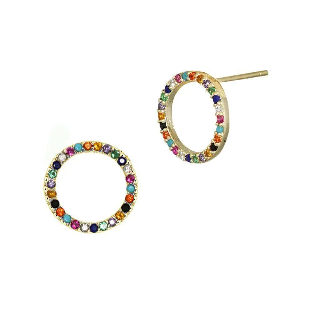 Over the Rainbow | Circle Earrings